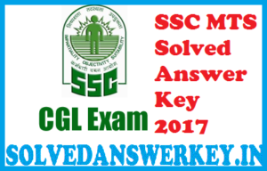 SSC MTS Solved Answer Key 2017 PDF