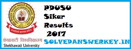 Check PDUSU Sikar BSC 2 Year Result 2020