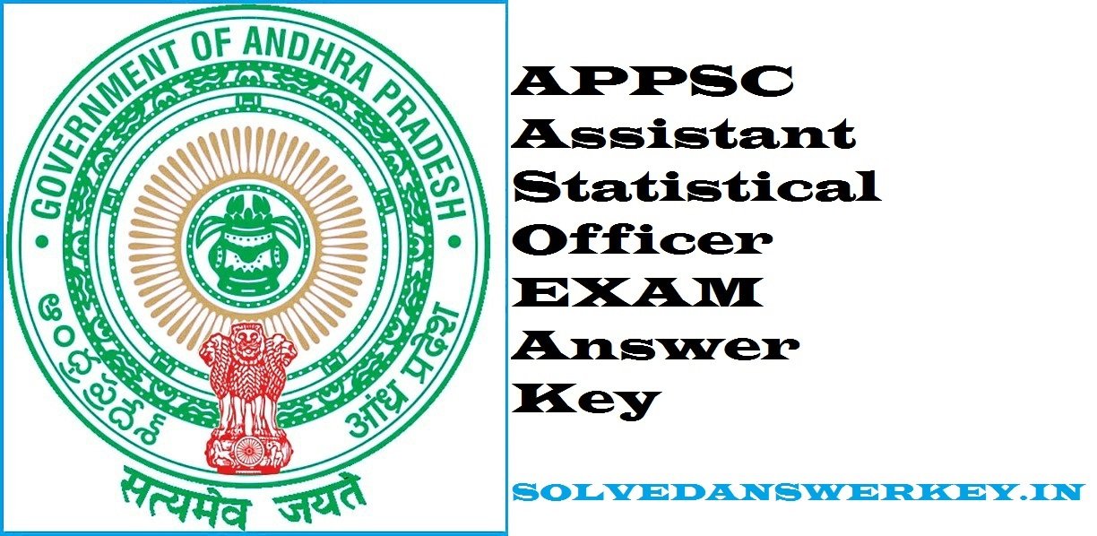 APPSC Assistant Statistical Officer Examination 2019