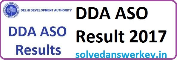 DDA ASO Result 2017 PDF