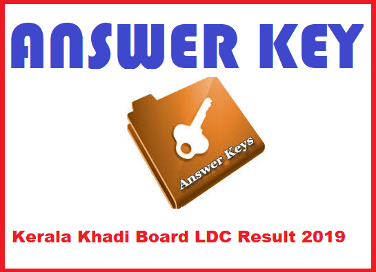 Kerala Khadi Board LDC Examination Result 2019