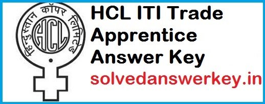  HCL Trade Apprentice Examination 2020